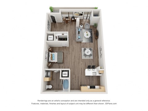 G05 Floor Plan at 1724 Highland, Los Angeles, CA, 90028